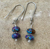 Spotted Mohave Purple Turquoise Earrings, Turquoise Jewelry, Gemstone Earrings, Purple Stone Earrings, Gift For Her