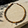 Tiger's eye sterling silver beaded / gemstone bracelet