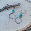 Kingman Turquoise Sterling Silver Earrings - Handmade Artisan Earrings