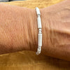 Natural Gemstone White Howlite Bracelet - Stretch Design