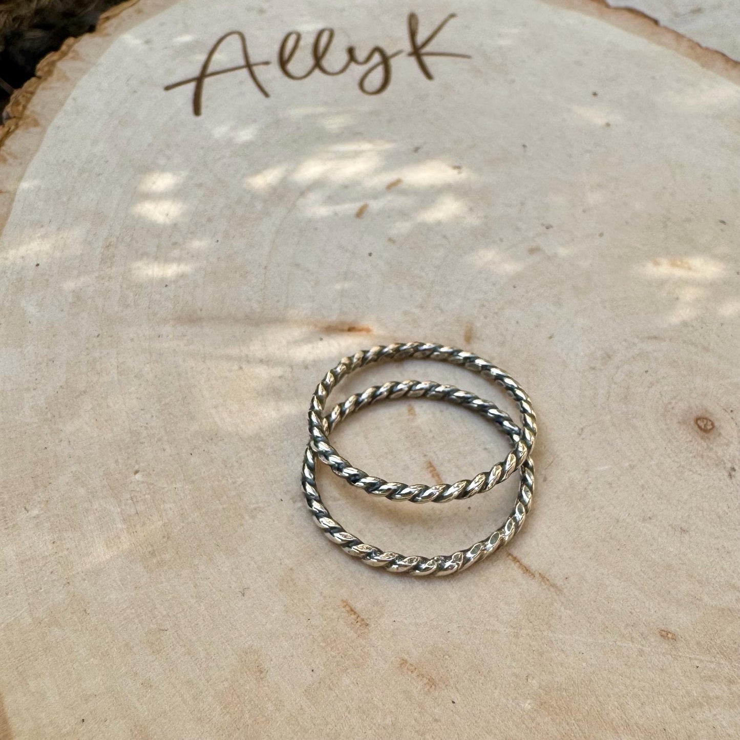 Sterling Silver Twist Ring Set | Minimalist Jewelry for Everyday Wear