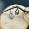 Sterling Silver Tribal Stamped Oval Earrings