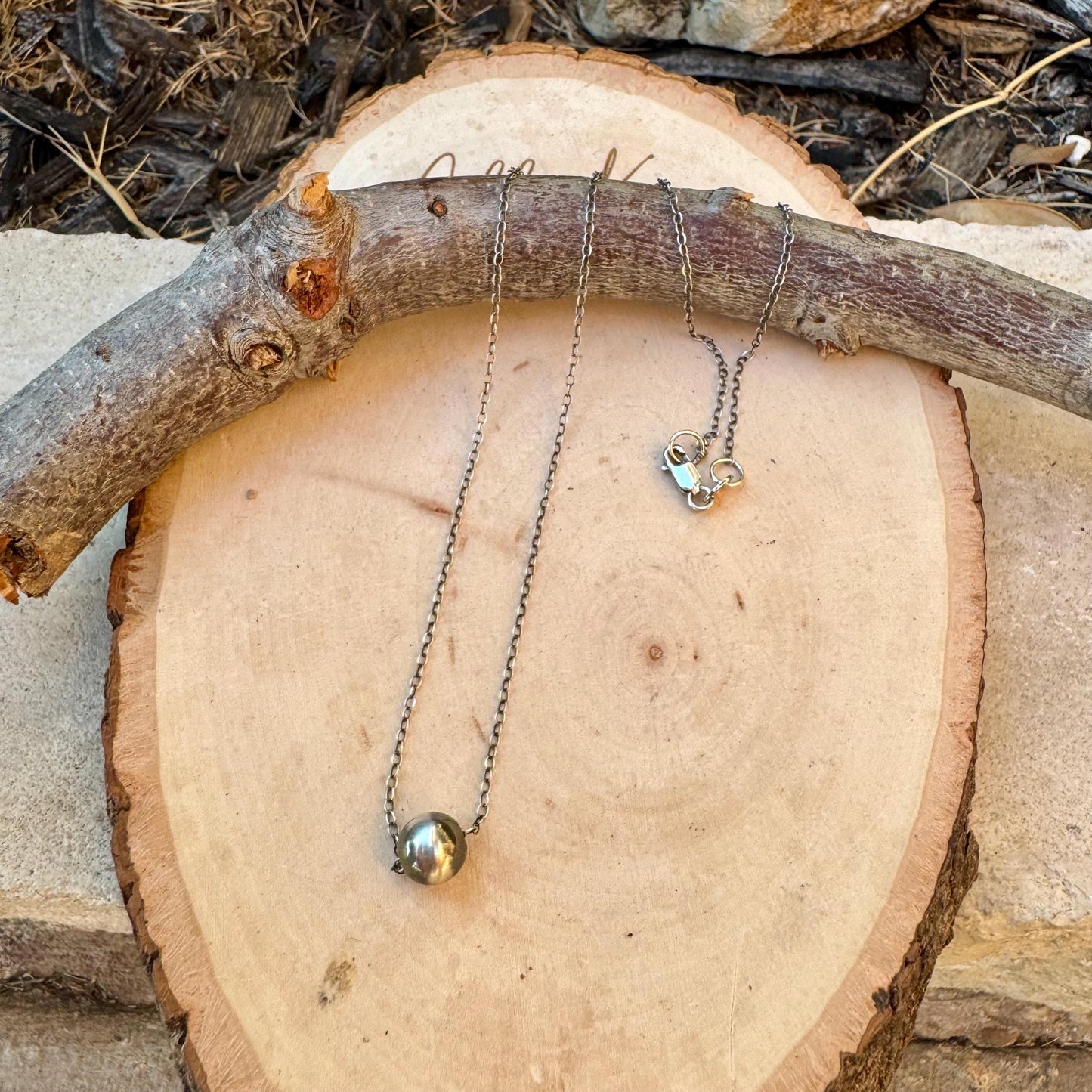 Single Navajo Pearl Chain Necklace | Southwestern Jewelry