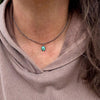 Kingman Turquoise Pendant Necklace – Sterling Silver Boho Jewelry
