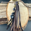 Heart-Shaped Leather Purse Tassel - Southwest Bag Charm & Handbag Gemstone Accessory