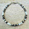 Sterling Silver Desert Pearl & White Pearl Bracelet • Southwestern Jewelry