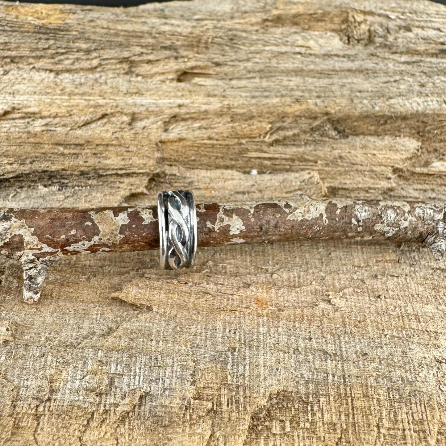 Sterling Silver Trinity Twist Ear Cuff | Wide Conch Band | No-Piercing Earring