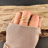 Brass Double Coil Ring • Hand‑Forged Bypass Band • Minimalist Gold‑Tone Jewelry