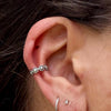 Sterling Silver Floral Ear Cuff • Faux Conch • No Piercing • Minimalist Unisex Jewelry