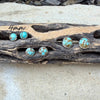 Number 8 Turquoise Stud Earrings • 4mm 5mm 6mm • Sterling Silver Bezel Studs