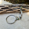 Turquoise Sterling Silver Butterfly‑Floral Hoop Earrings • 6mm Kingman Turquoise • Custom Colors