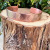 Southwest Copper Embossed Cuff • Raw Copper Bracelet • Hand‑Forged Western Jewelry