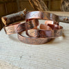 Rustic Mountains Copper Cuff • Hand‑Forged Raw Copper Bracelet