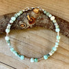 Larimar Bracelet, Rare Caribbean Blue Gemstone, Sterling Silver Bracelet
