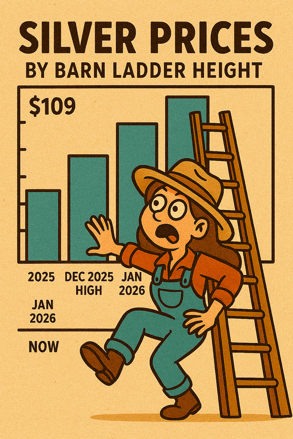 When Silver Climbs the Barn Ladder: A 2025–2026 Price Story