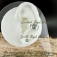 4mm Number 8 Genuine Turquoise Ear Cuff • Paisley Sterling Band • No Piercing