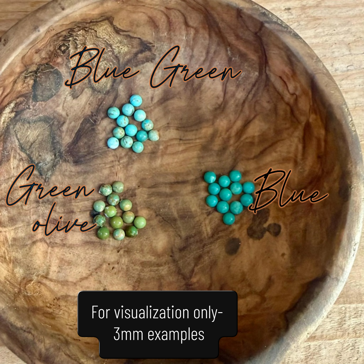 3mm Kingman Turquoise Stud Earrings • Tiny Sterling Silver Studs • Blue, Olive & Blue-Green • Southwest Charm