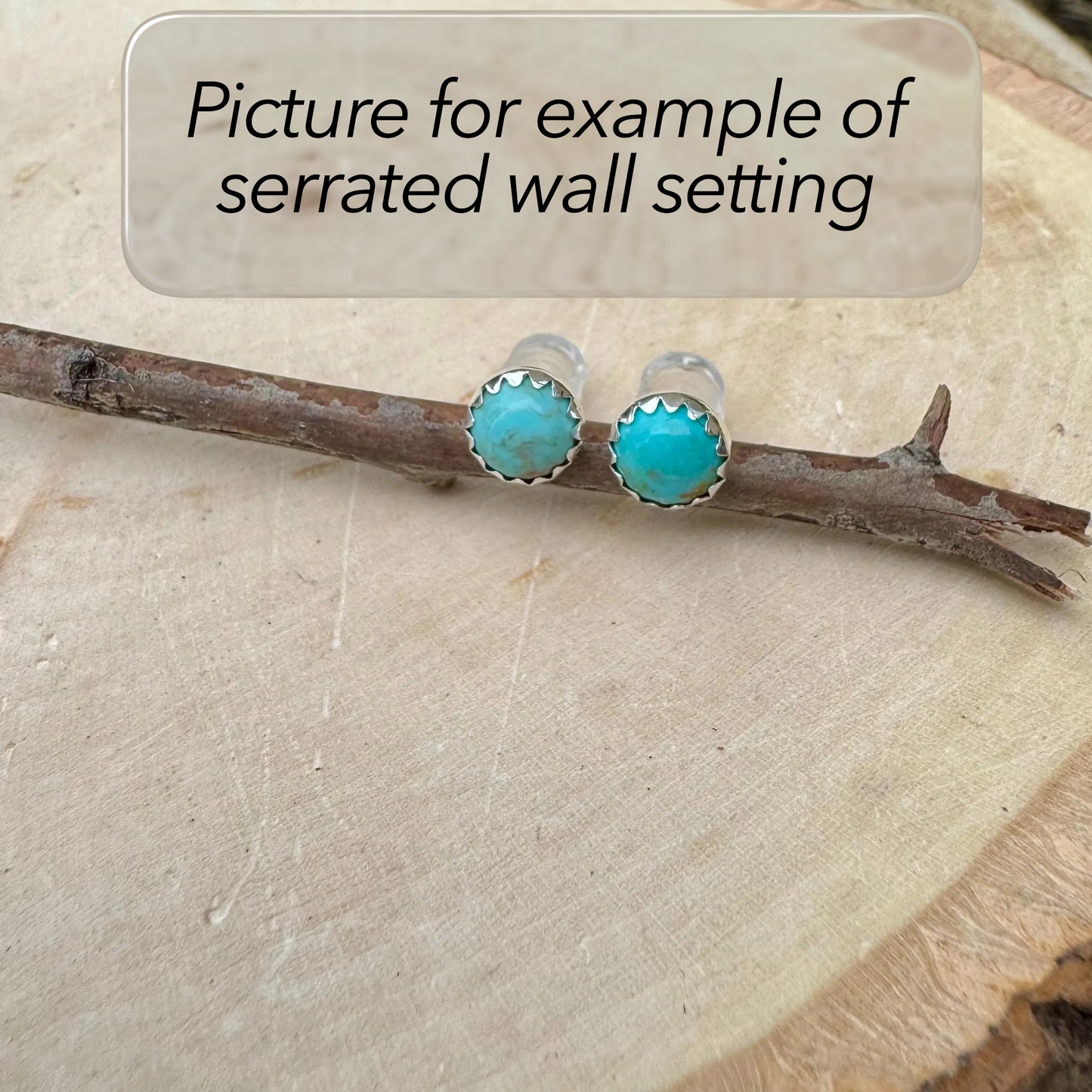 Dainty Sterling Silver Turquoise Cuff Bracelet - 4mm Kingman Double Bezel Reverse Design