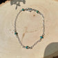 Turquoise Sterling Silver Chain Bracelet • Hand‑Wrapped Gemstone Jewelry