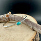 Kingman Turquoise Cuff Bracelet • Sterling Silver Twisted Wire