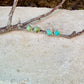 5mm Turquoise Stud Earrings Sterling Silver • Square Kingman Blue or Green Cab Posts