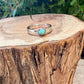 Kingman Turquoise Ring • Sterling Silver Band • 6mm Turquoise Cabochon