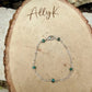 Turquoise Sterling Silver Chain Bracelet • Hand‑Wrapped Gemstone Jewelry