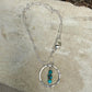 Arizona Blue Turquoise Circle Pendant Necklace • Sterling Silver • Southwestern Jewelry