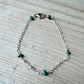 Turquoise Sterling Silver Chain Bracelet • Hand‑Wrapped Gemstone Jewelry