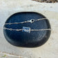 Sterling Silver Tiny Wing Ankle Bracelet• Bar & Ring Chain Anklet