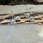 Sterling Silver Concho Earrings • Sunflower or Starburst Dangle Drops • Argentium Ear Wires 18g 20g