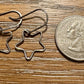 Sterling silver star charm dangle earrings