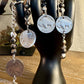 Indian head buffalo nickel keychain with white buffalo gemstone