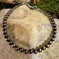 Sterling silver Navajo pearl bracelet / sterling silver beaded bracelet