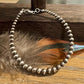 Sterling silver Navajo pearl bracelet / sterling silver beaded bracelet