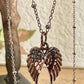 Angel wings pendant / charm necklace