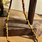 Tiger's eye gemstone necklace with sterling silver spacers / beaded sterling silver gemstone necklace