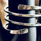 Bypass textured triple coil ring thin wire / thumb ring / coil ring / 16g bypass ring