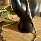 Navajo Pearl and Black Pink Rhodonite Necklace, Beaded Sterling Silver Necklace, Authentic Navajo Pearl Necklace Jewelry