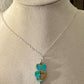Turquoise Heart Pendant, Kingman Turquoise Necklace, Gemstone Jewelry, Boho Style, Southwestern Style, Gift for Her, Unique Pendant