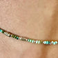Turquoise sterling silver dainty ankle bracelet / ankle bracelet