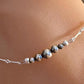 Navajo Pearl Ankle Bracelet, Bar Chain Anklet, Southwestern Style, Ankle Jewelry, Handmade Anklet