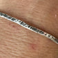 Hammered sterling silver cuff bracelet