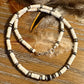 Navajo Pearl and White Turquoise Necklace, Sterling Silver Gemstone Necklace, Southwestern Jewelry, Beaded Necklace, Elegant Gift