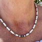 Navajo Pearl and White Turquoise Necklace, Sterling Silver Gemstone Necklace, Southwestern Jewelry, Beaded Necklace, Elegant Gift