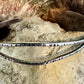 Split center sterling silver hammered cuff bracelet