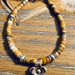 Jasper bracelet / sterling silver beaded gemstone bracelet