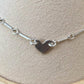 Sterling silver bracelet with tiny heart charm / connector bracelet / personalized bracelet