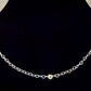 Sterling Silver Heart Chain Necklace / charm necklace