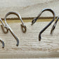Heavy 18 gauge side hook sterling silver ear wires / sterling silver ear wires / handmade ear wires / shiny or oxidized polished